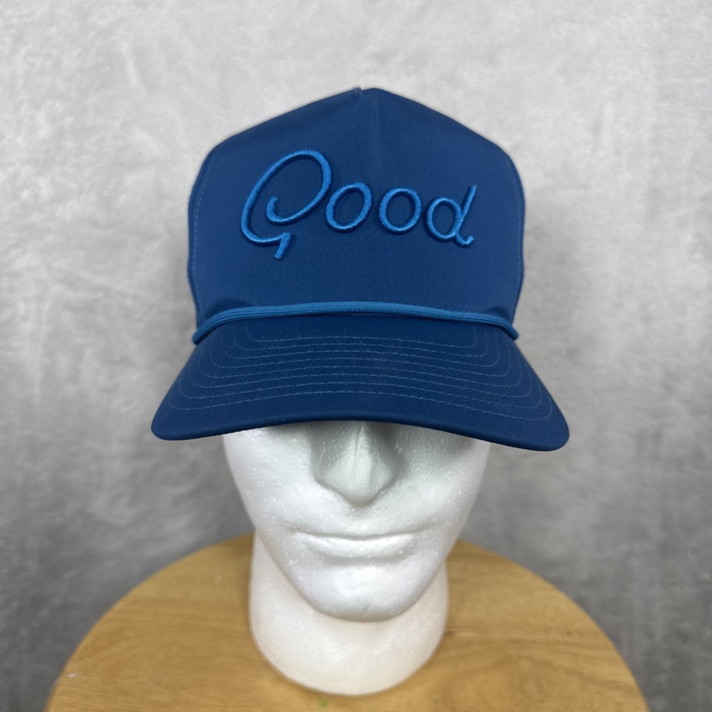 Good Good Golf Hat Cap Snap Back Blue Big Shot Rope Outdoor Golfer Performance